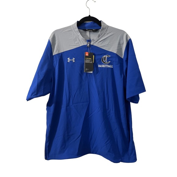 Under Armour Basketball Pullover Short Sleeve Shirt Top Mens Size M - Picture 1 of 3